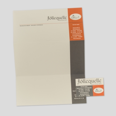 Geschäftspapiere für ein Café