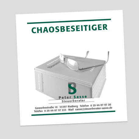 Anzeigen Werbeanzeige - Chaosbeseitiger